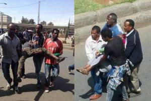 በሰልፉ ላይ በፖሊስ ከተጎዱት መካከል